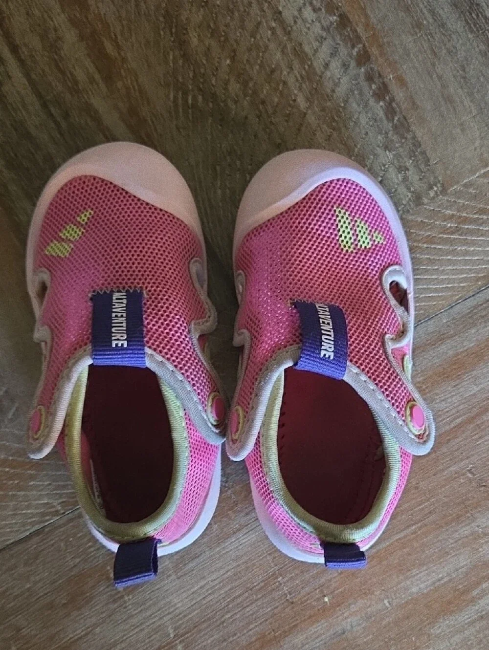 Adidas Altaventure Kids Pink Mesh Water Shoes Toddlers size 7